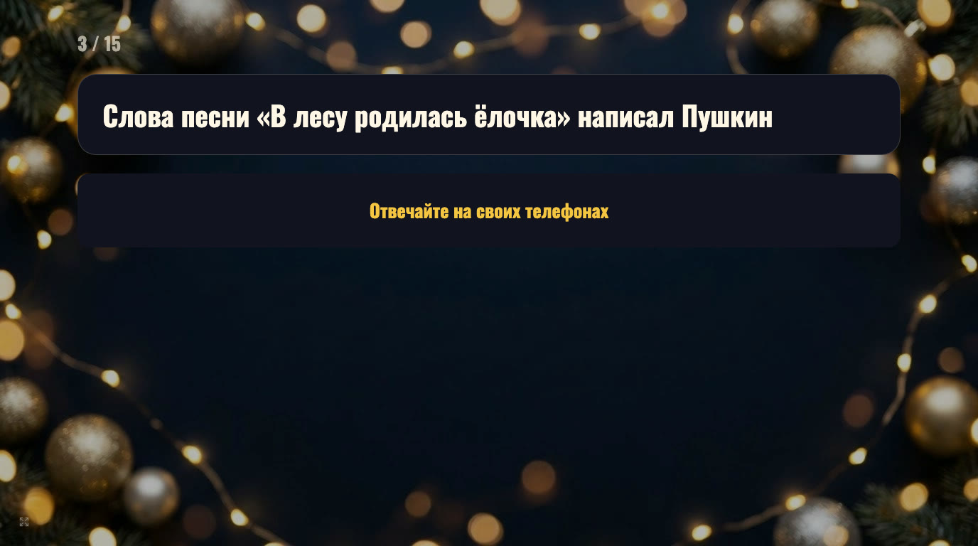 Верю не верю: Новый год — 15 фактов для корпоратива — экран 1
