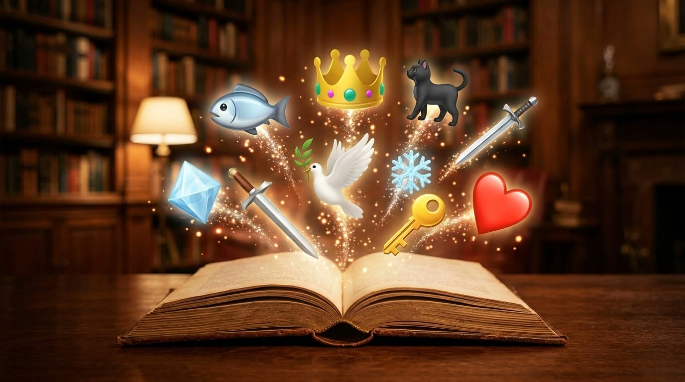 Угадай произведение по эмодзи: сказки, книги и стихи